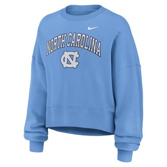 Nike North Carolina Phoenix Arch Nike Womens College Pullover Crew in Blue | 01D74EYNCN-Y48