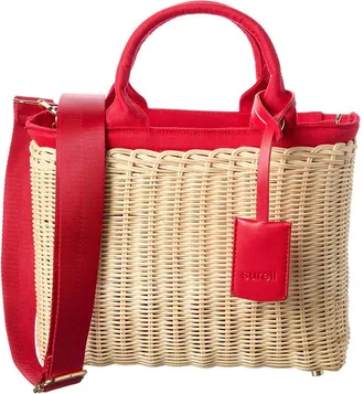 Surell Accessories Picnic Straw Crossbody