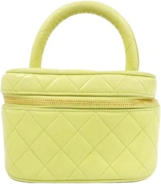 Chanel Pre-owned Mini Bags, female, Green, Size: ONE SIZE Pre-owned Lambskin Bag