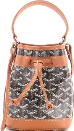 Goyard Petit Flot Bucket Bag Coated Canvas Mini