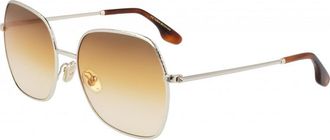 Victoria Beckham Womens VB223S 56 708 Sunglasses - Gold Metal - One Size