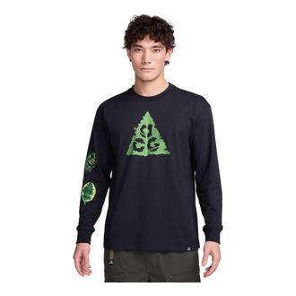Nike Long Sleeves T-Shirt Asia Sizing Black HJ0803-010