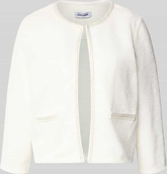 More & More More & More Regular Fit Jacke mit Zierbord&uuml;re in Offwhite, Gr&ouml;&szlig;e 40