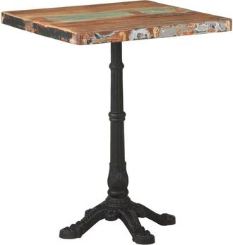 vidaXL Vidaxl - Mesa de bistró de madera maciza reciclada 60x60x76 cm