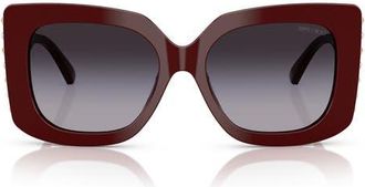 Jimmy Choo London 54mm Butterfly Sunglasses in Red at Nordstrom