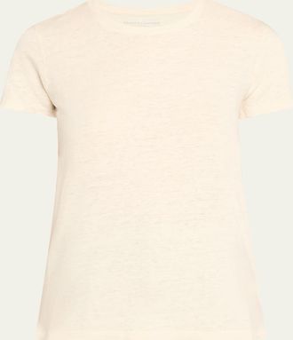 Majestic Filatures Crewneck Stretch Linen Tee