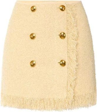 Elisabetta Franchi Short Skirts, female, Yellow, Size: XS Miniskirt