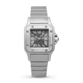 Cartier Pre-owned Cartier Santos Galbee Automatic Grey Dial Ladies Watch 2423