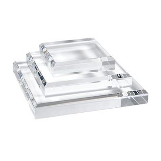 Ballard Designs Acrylic Square Display Riser - Medium - Ballard Designs