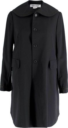Comme Des Gar&ccedil;ons Comme Des Garcons Black Coat with Peter Pan Collar Size S