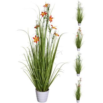 OEM Planta Artificial + Maceta 100 Cm Flores Surtida