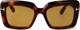 Tom Ford Eyewear Occhiali da sole Leila squadrati - Marrone
