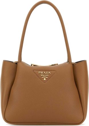 Prada Caramel Logo Small Satchel