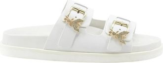 Patrizia Pepe Slippers - Dames - Sandalen - Wit - 36 EU - Leer - Schoenen