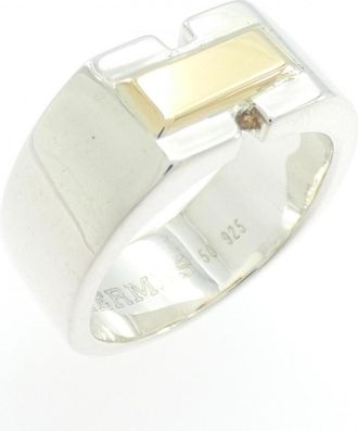 Herm&egrave;s Silver 925 Band Ring (Pre-Owned)