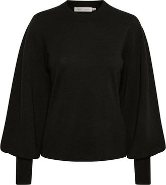 Inwear Sammy IW Pullover 30106080 - Dames - Ronde hals truien - Zwart - XL - Polyester - Truien & Vesten