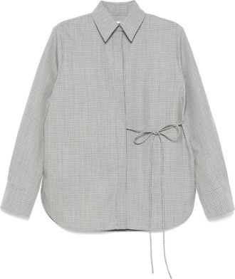 Jil Sander Camicia a quadri in lana - Grigio