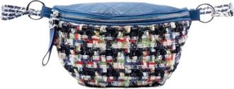 Chanel Pre-owned Vintage Riemtas - Dames - Vintage Heuptassen - Blauw - ONE Size - Leer - Vintage