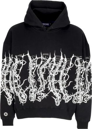 Octopus Zwarte Wire Hoodie Sweatshirt - Heren - Hoodies - Zwart - M - Katoen - Hoodies & sweatvesten