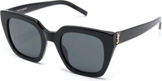 Saint Laurent SL M143 001 Zonnebrillen - Dames - Zonnebrillen - Zwart - 51 MM - Accessoires
