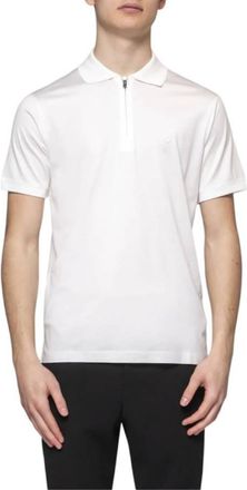Emporio Armani Lyocell-Blend Jersey Polo Shirt, Size Medium