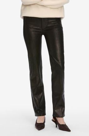 Frame Denim Le Sleek High Waist Ankle Straight Leg Jeans in Mood Ring Coated at Nordstrom Rack, Size 24