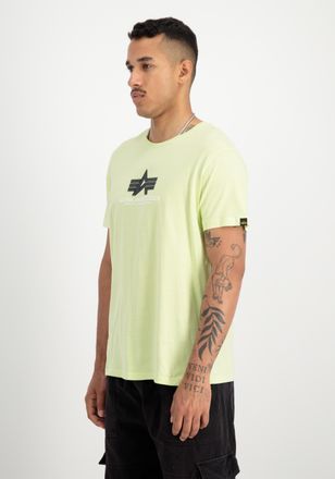 Alpha Industries T-Shirt ALPHA INDUSTRIES Basic T-Shirt BL Rubber, Herren, Gr. XL, gr&uuml;n (arctic lime), Obermaterial: 90% Baumwolle, 10% Polyester, Shirts T-Shirt