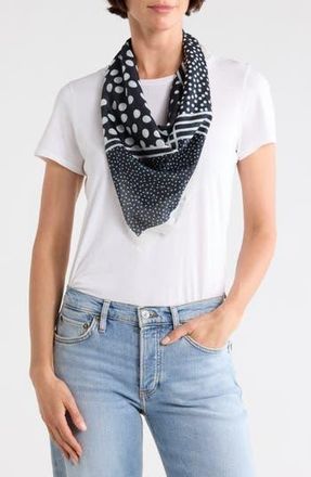 BCBGeneration Polka Dot Scarf in Black at Nordstrom Rack