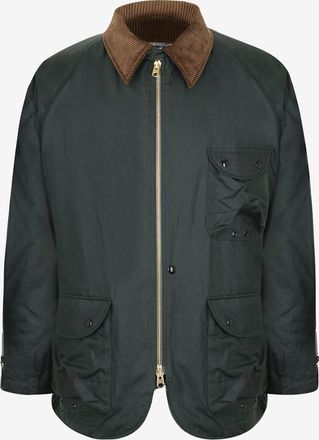 Drake's Materialmix-Hemdjacke Waxed Coverall