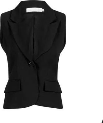 Anne Fontaine Varly Vest in Black at Nordstrom, Size 36