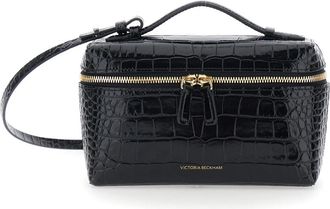Victoria Beckham Crossbody Tas - Dames - Toilettassen - Zwart - ONE Size - Leer - Tassen