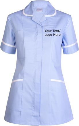 Generic Personalised Embroidered Ladies Premium Tunic Scrub Ladies Adults Gift Tunic Custom Casual Uniform Health Care Hospital Medical Nurse Uniform Multi-Co