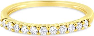 House of Brilliance IGI Certified 1/4 Cttw Diamond 10K Gold Fluted Band Style Ring in Yellow Gold at Nordstrom, Size 9