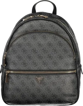 Guess Black Polyurethane Women Womens Backpack