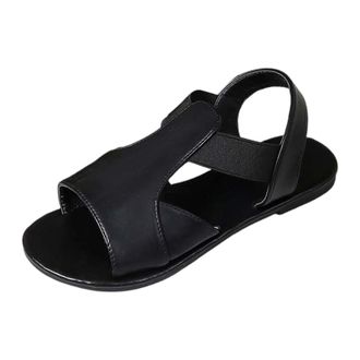 Generic 2026 Women Slippers Womens Abadessa Sandal (Black, 4.5)