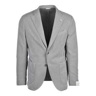 L.B.M. 1911 Blazers, male, Gray, Size: XL Giacca Stondata