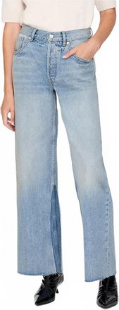 Anine Bing Womens Manon Jean In Light Blue