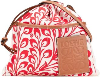 Loewe Pre-owned Bucket Bags, female, Multicolor, Size: ONE SIZE Pre-owned Floral Print Drawstring Pouch