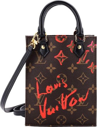 Louis Vuitton Brown Limited Edition Fall Petit Sac Plat Bag (Authentic Pre- Loved)