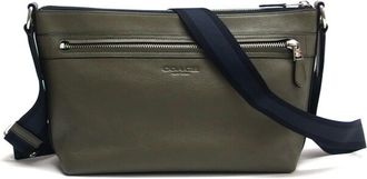 Coach Green Khaki Messenger Bag Shoulder Bag (Pre-Owned)