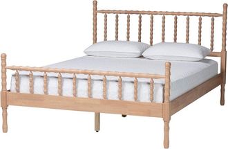 Baxton Studio Laurent Queen Platform Spindle Bed Frame