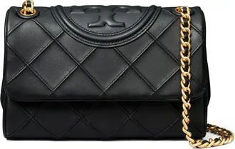 Tory Burch Fleming Soft Convertible shoulder bag - women - Nappa Leather/Suede - OS - Black