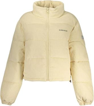 Guess Kort jack - Dames - Winterjassen - Beige - M - Polyester - Jassen