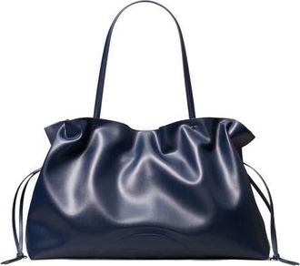 Tory Burch Ella Natuura Drawstring Tote in New Navy at Nordstrom