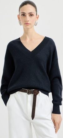 Brunello Cucinelli Sparkling cashmere sweater in Blue at Nordstrom, Size Xx-Large Eu