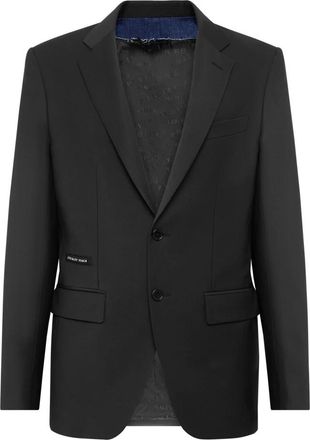 Philipp Plein Gigol&ograve; Blazer - Heren - Blazers - Zwart - XL - Wol - Jassen