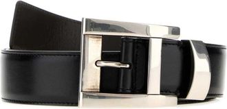 Versace Black Logo Buckle Belt