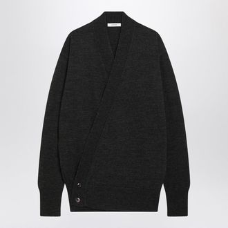 Christophe Lemaire Brown Alpaca Wrap Cardigan