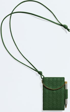 Bottega Veneta Porta badge Intrecciato Piccolo - Verde - Donna - U