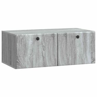 vidaXL Mueble De Tv De Pared 78,5 X 41 X 30 Cm Sonoma Gris Vidaxl